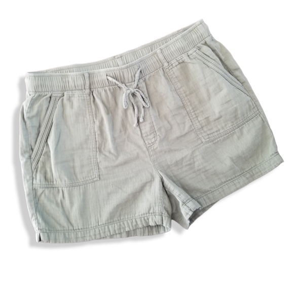 Old Navy Pants - Old Navy Gauzy Cotton Drawstring Shorts Large Olive Green L